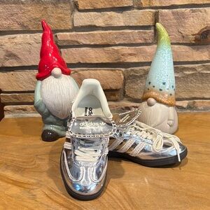 adidas Women Silver Metallic Sneakers